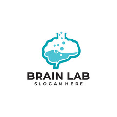 brain logo vector design template