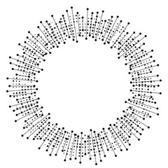 Abstract vector background. Abstract swirl form with connected lines and dots. Consisting of little graphics abstract background vector illustration