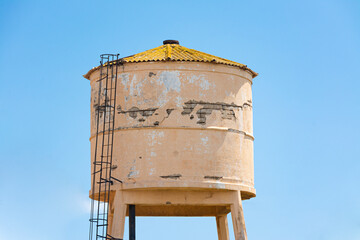 Old obsolete water tank