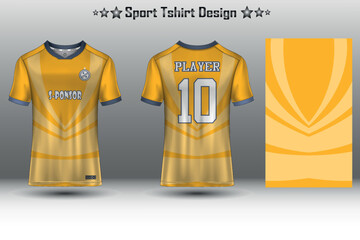 Football jersey mockup, soccer jersey mockup, cycling jersey mockup and sport jersey mockup with abstract geometric pattern Free Vector © Ibnu