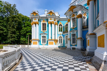Hermitage pavilion in Catherine park in Tsarskoe Selo (Pushkin), Saint Petersburg, Russia