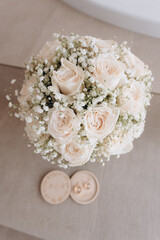 wedding bouquet of roses