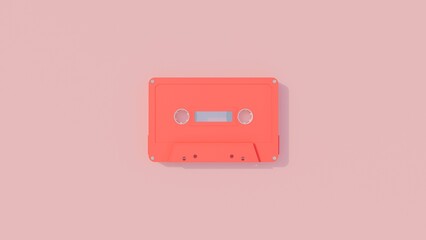 lofi music cassette tapes background by 3d rendering  - obrazy, fototapety, plakaty