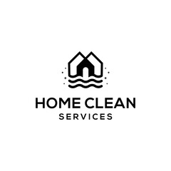 Fototapeta premium CLEANING LOGO BUSINESS AND COMPANY