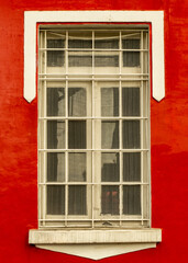 old window with shutters