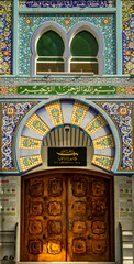 detail of the door of a mosque
