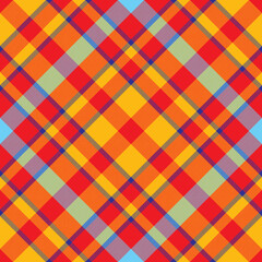Plaid pattern vector. Check fabric texture. Seamless textile design for clothes, paper print.