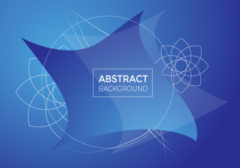 Futuristic Abstract Blue Color Creative Line Background Design