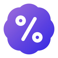 discount sale icon gradient style