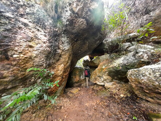 stones in tourist town