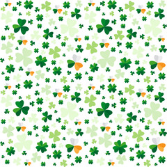 Seamless pattern from clover leaves