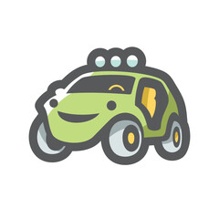 Buggy extreme car Vector icon Cartoon illustration - 521204104