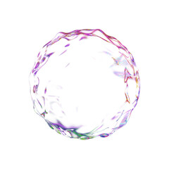 Glass abstract shapes objects on a transparent background