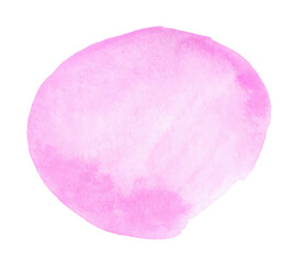 Abstract pink watercolor circle shape for logo or text