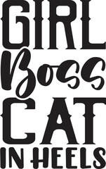 Girl Boss Cat in Heels