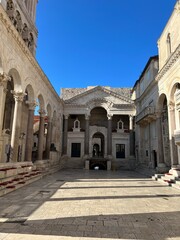 Fototapeta na wymiar Peristyle Square in central Split