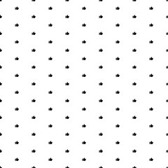 Square seamless background pattern from geometric shapes. The pattern is evenly filled with small black thumb up symbols. Vector illustration on white background