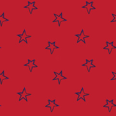 Star brush stroke seamless pattern design