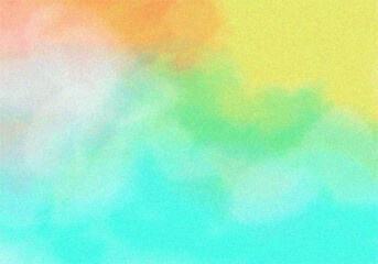 虹色のにじみグラデーション