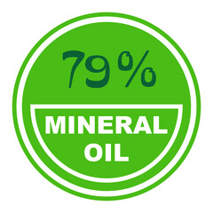 79% percentage mineral oil 