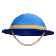 Fototapeta premium 3d rendering Beach hat isolated