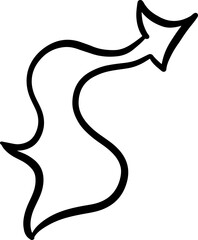 Sketch arrow simple vector illustration