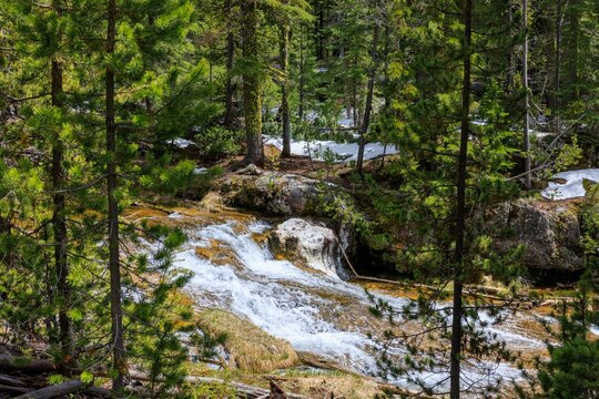 Beautiful view of the Paulina creek in Oregon