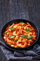 White Bean, Tomato, Fennel and Shrimp  Dinner
