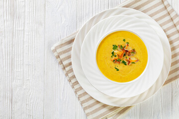 Kanttarellikeitto Finnish Chanterelle Soup in bowl