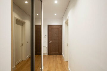 Fototapeta na wymiar Empty new apartment interior, corridor