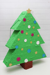 christmas tree made of paper