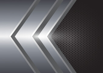 Abstract grey metal polished plate. Vector steel background