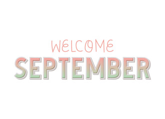 illustration of welcome september