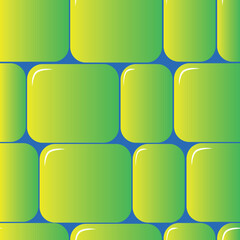 Rounded squares gradient pattern green yellow