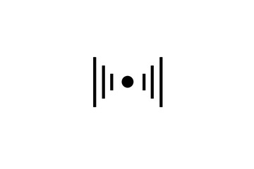 3D wifi sign symbol black white background isolated