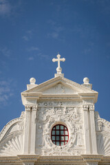 Obraz premium The Church at Diu - India, Ancient White Church of Jesus Christ