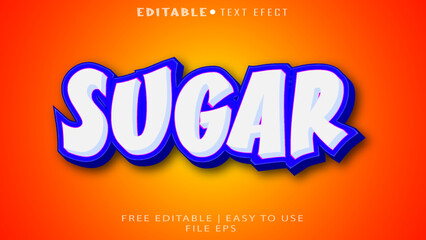 SUGAR TEXT EFECT SOFT COLOR 