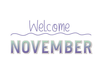 illustration of welcome november