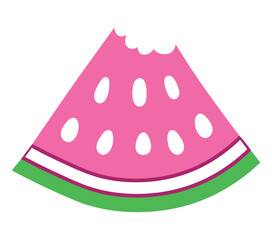pink watermelon illustration