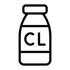 clorine line icon