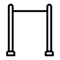 clothes line line icon