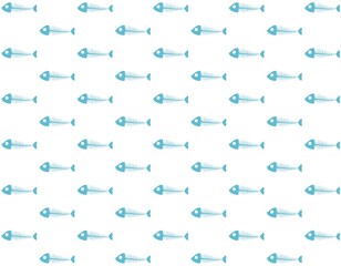 魚の骨のイラスト素材　背景素材