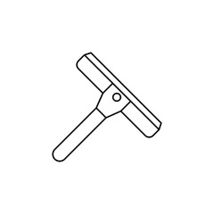 glass wiper icon in line style icon, isolated on white background