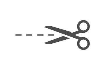 Scissor icon black color