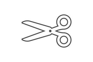 Scissor line icon