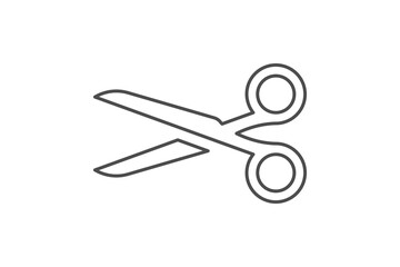 Scissor line icon