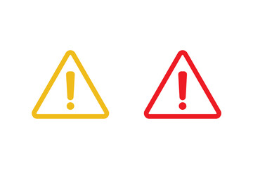 Warning icon sign vector design on white background