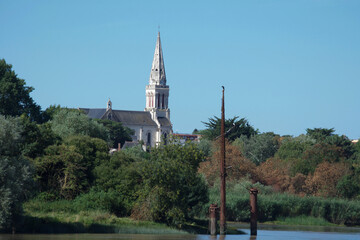 Church of Pellerin. , Estuary of the loire river, France