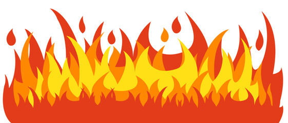 fire and flames colorfully vector image