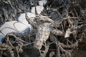 Wat Rong Khun is a white Buddhist temple located near the city of Chiang Rai in Thailand